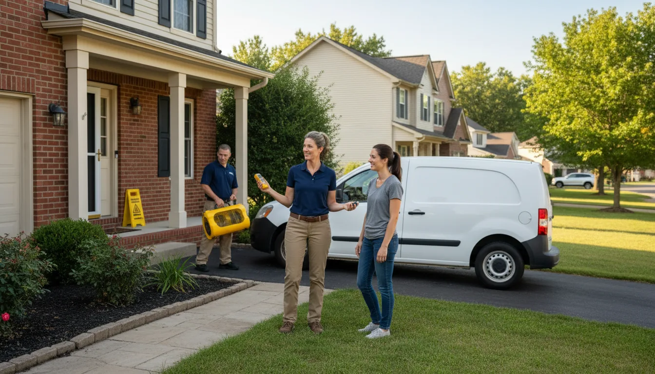 Residential water damage restoration in Berlin, PA